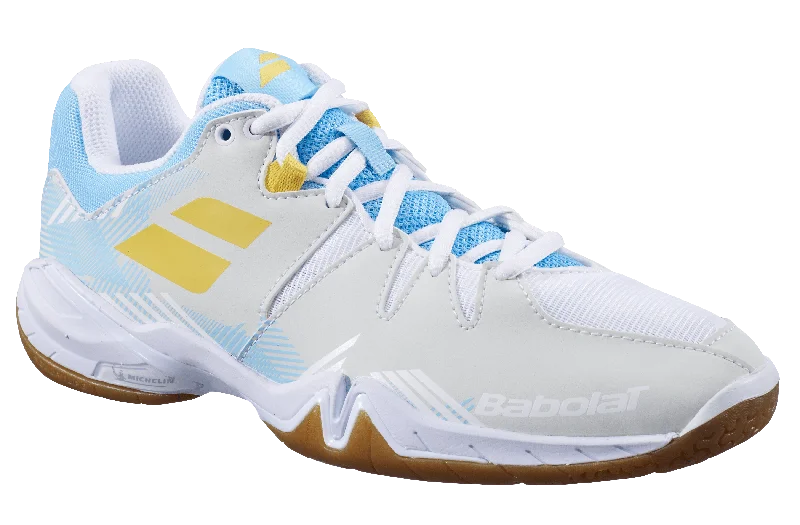Babolat Shadow Spirit White/Light Blue Women's Court Shoe 31F22642