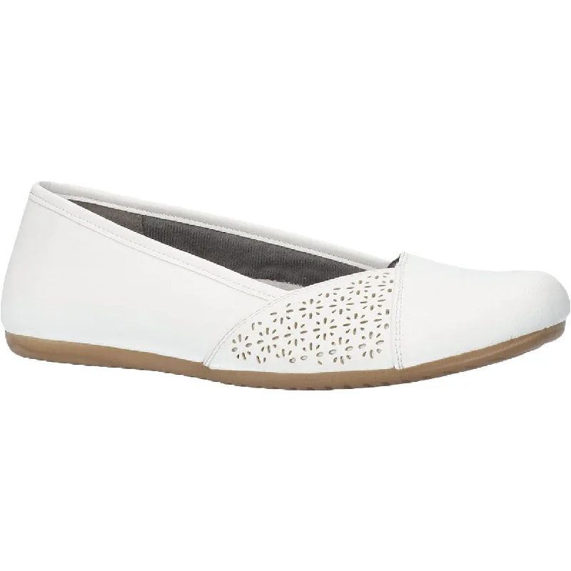 Easy Street Womens Dree  Padded Insole Slip on Ballet Flats