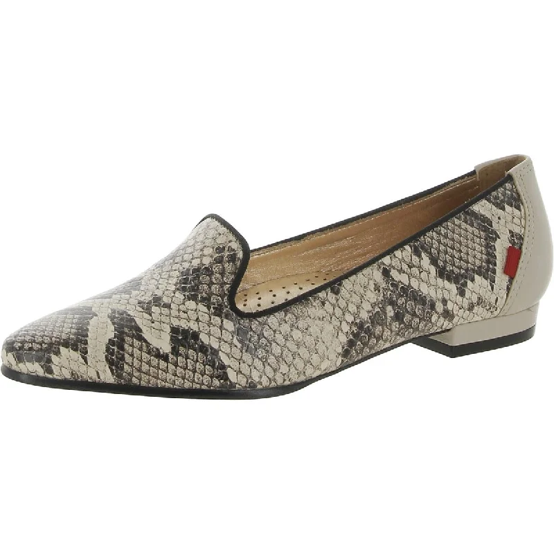 Marc Joseph Womens Park Row Flat Leather Slip-On Loafers
