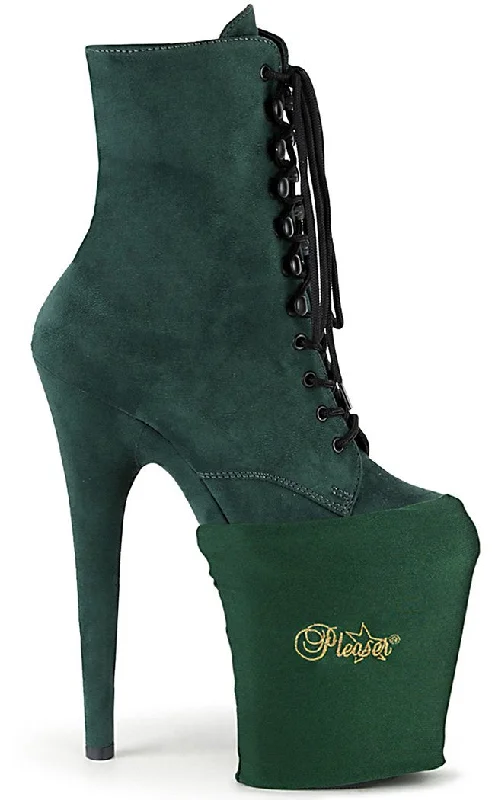 Pole Shoe Protectors | Emerald Green Lycra