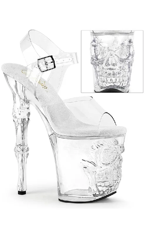 RAPTURE-808 Clear Skull Platform Heels (AU Stock)