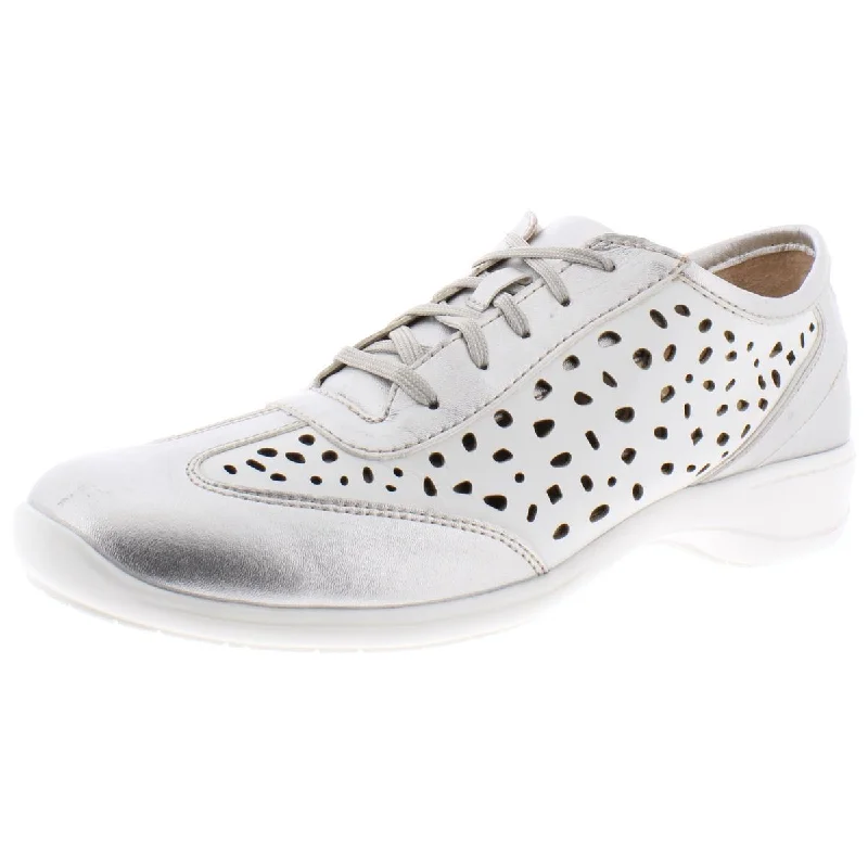 Ros Hommerson Womens Sealed Metallic Leather Oxfords
