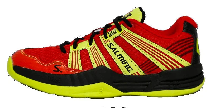 Salming Race R3 3.0 Junior's Red/Safety Yellow Court Shoes