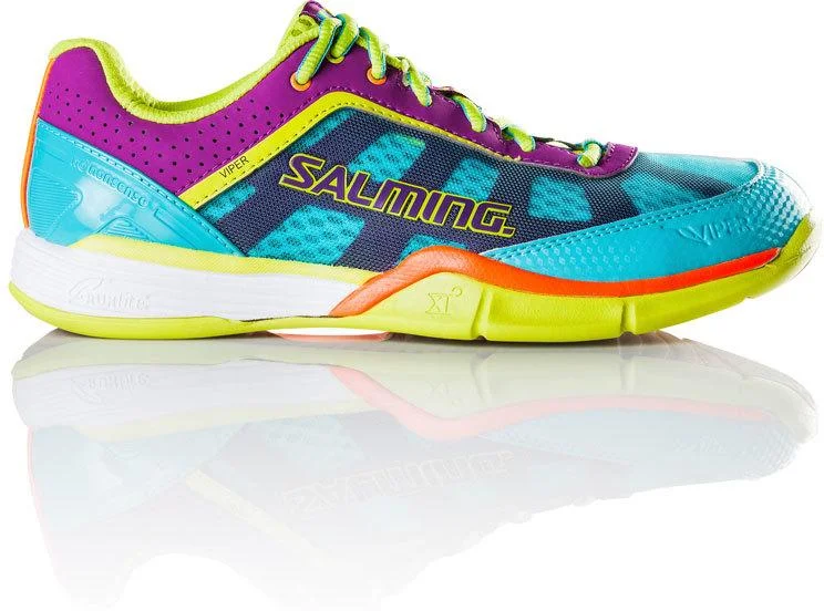 Salming Viper 3.0 Turquoise/Cactus Women's Court Shoes