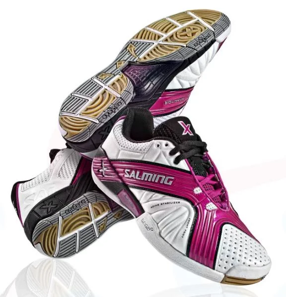 Salming X-Factor 2 White/Pink/Black Women Court Shoes