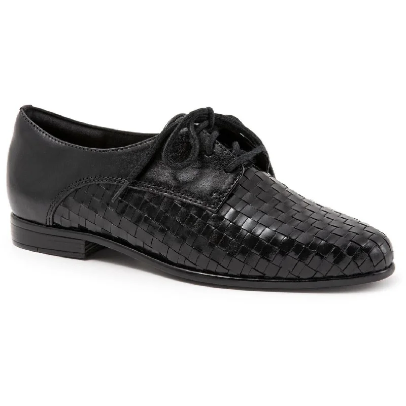 Trotters Womens Lizzie Leather Lace Up Oxfords