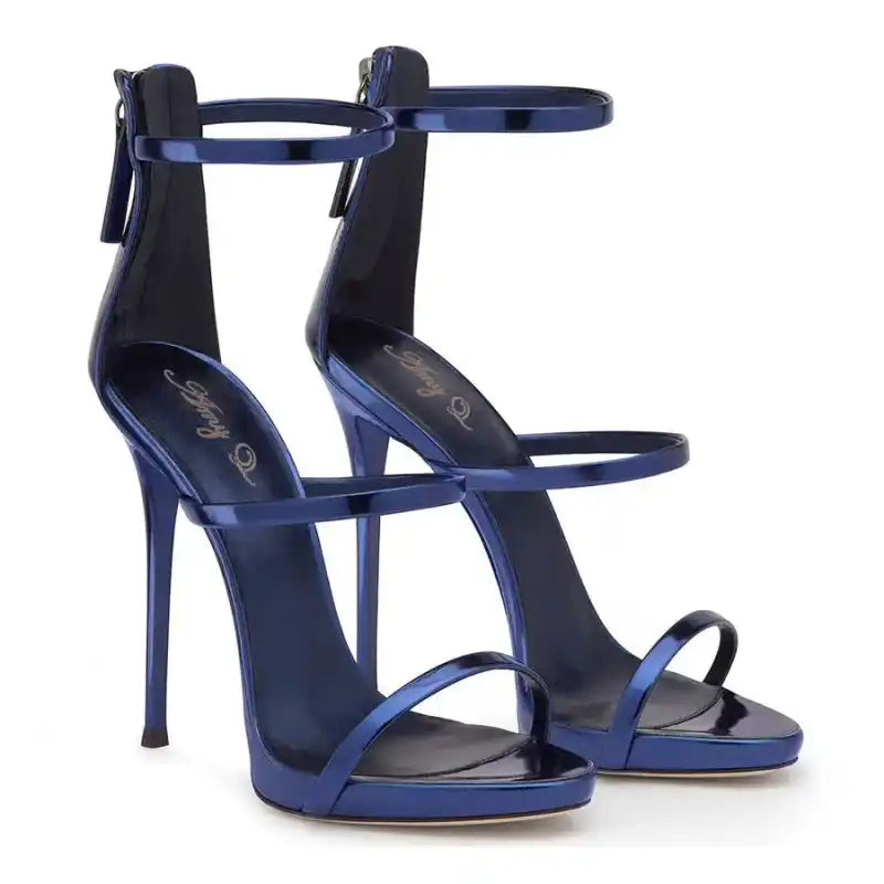 Treasure Blue Lacquer Leather