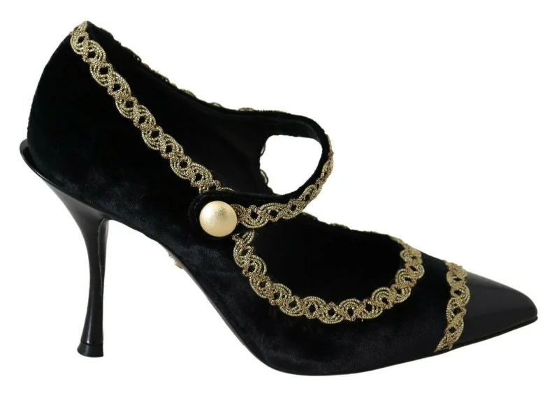 Dolce & Gabbana Embellished  Mary Jane Pumps
