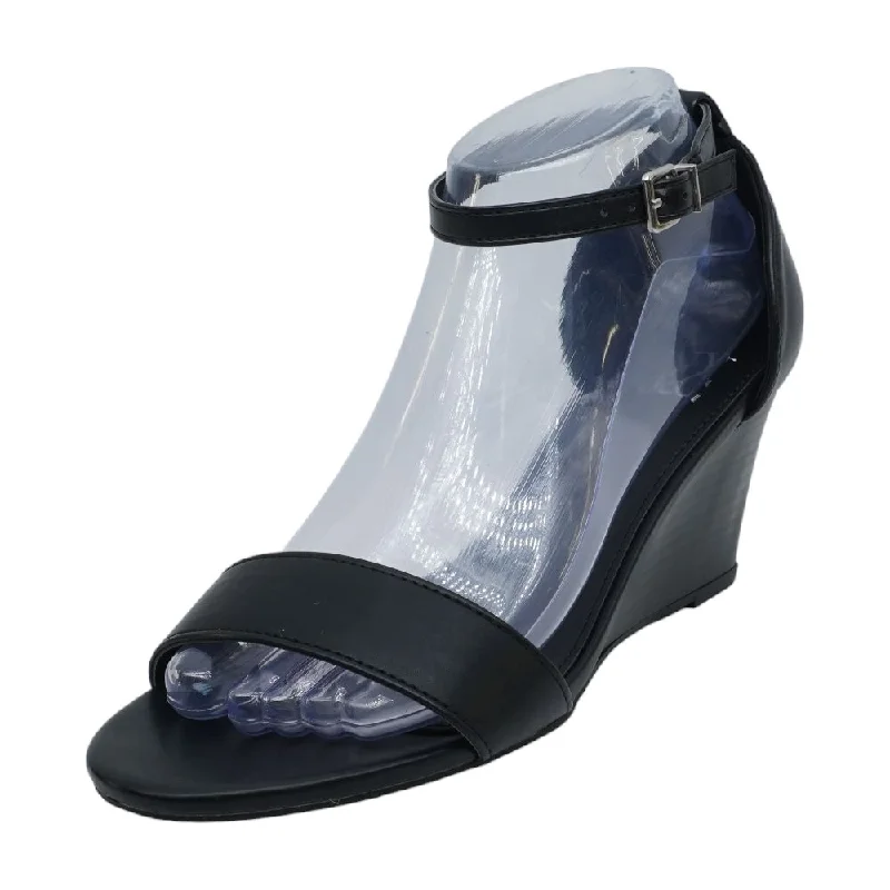 Black Wedge Heels