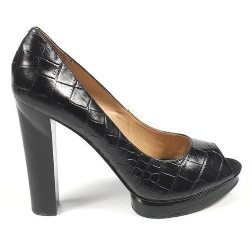 Black 10 US - 41.5 EUR Nine West Womens Pump Open Toe NWSWEETFOOT BLACK