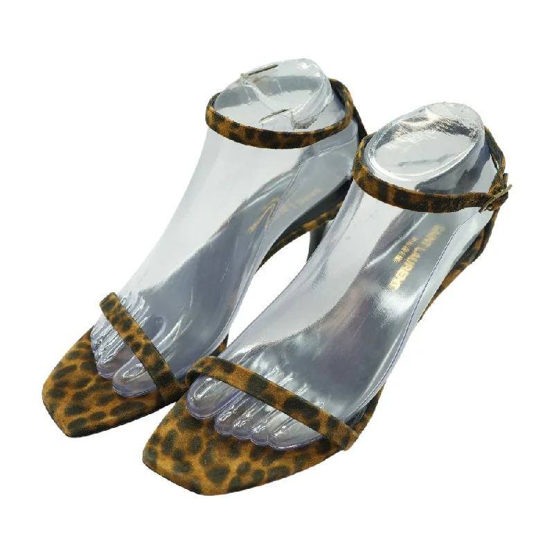 Lexi Leopard Print Kitten Heel Sandal