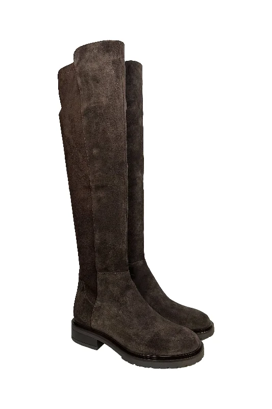 Michele Lopriore Jaime Over the Knee Suede Boots | T. Moro (Dark Brown)