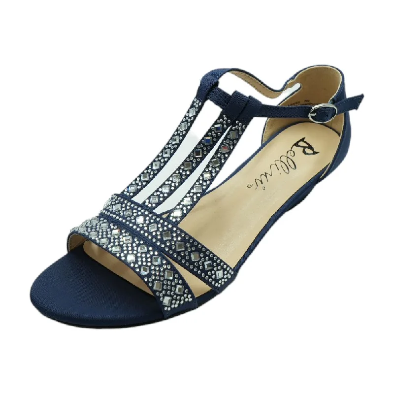 Navy Wedge Heels