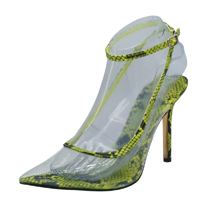 Parlata Neon Green Stiletto Heels