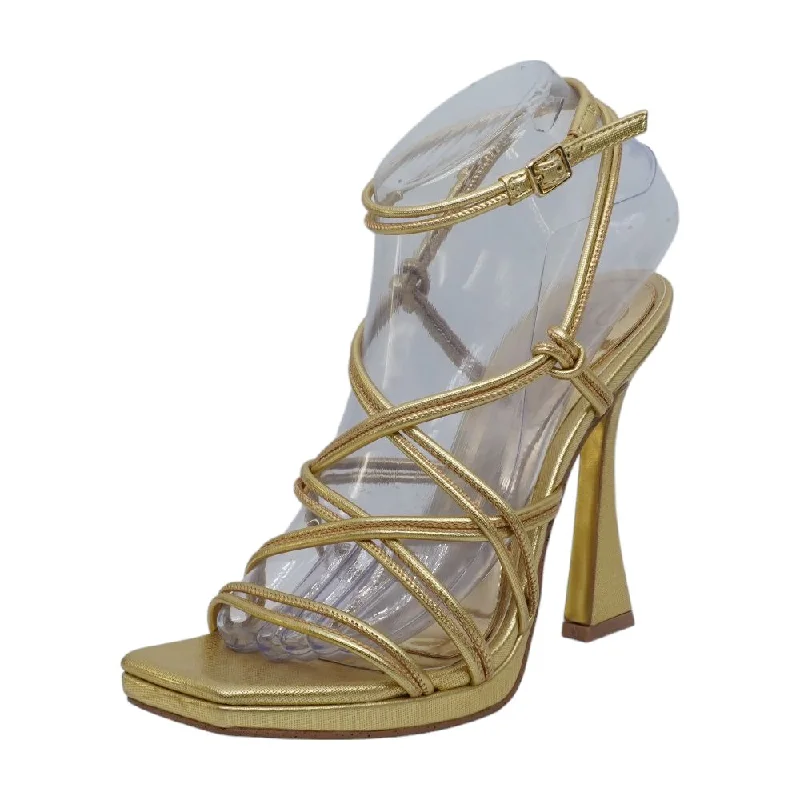 Tanin Gold Stiletto Heels