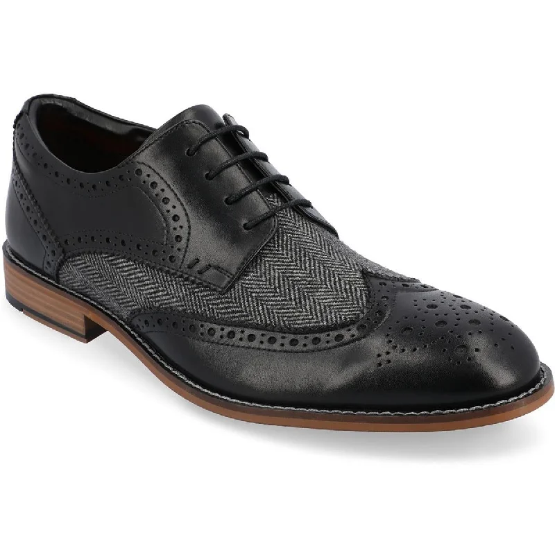 Thomas & Vine Mens Filmore Leather Lace Up Oxfords