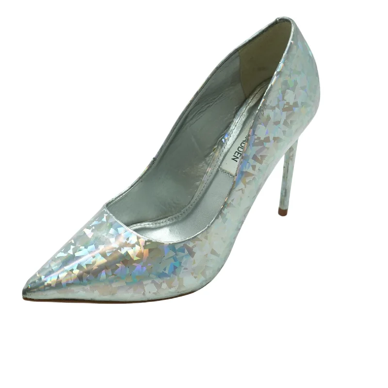 Vala Silver Hologram Stiletto Heels
