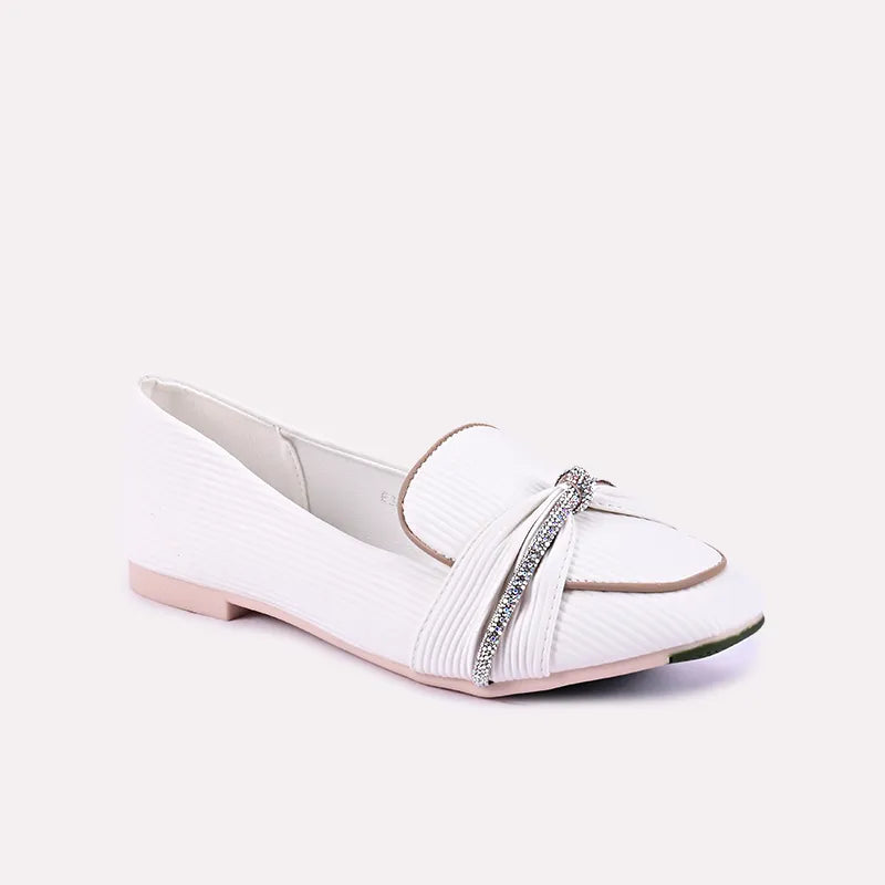 Viola White Casual Pumps 0431244