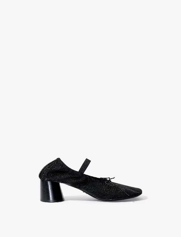 Glove Mary Jane Ballet Pumps in Mesh