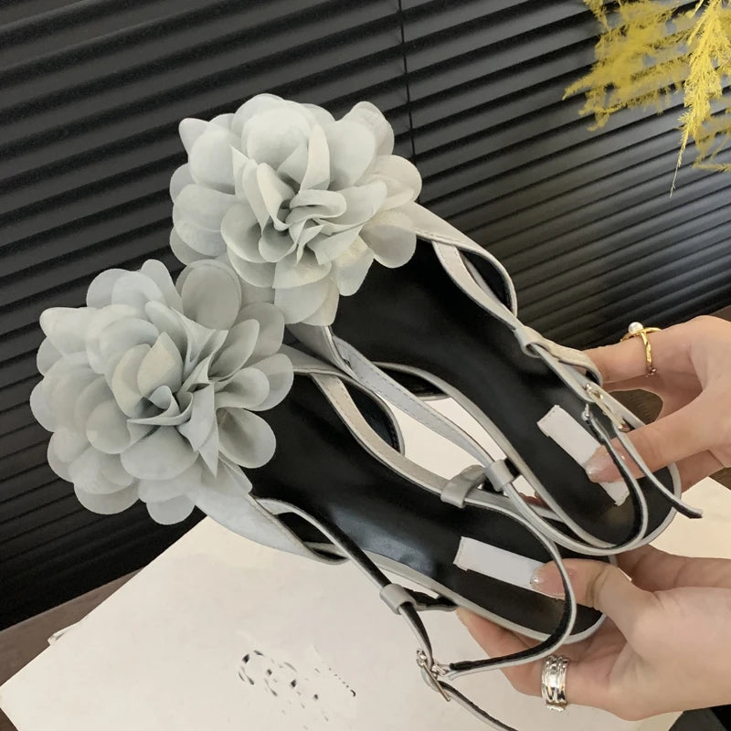 Advbridge Fashion Designer Flower Buckle Strap Pumps Women Sexy Pointed Toe Wedge Heels Elegant Casual Mule Ladies Shoes Advbridge Fashion Designer Flower Buckle Strap Pumps Women Sexy Pointed Toe Wedge Heels Elegant Casual Mule Ladies Shoes