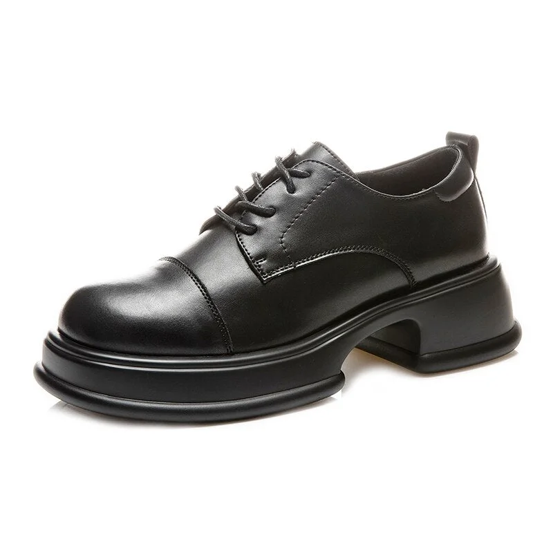 Advbridge Pumps Luxury Designer Shoes Ladies Platforms Black Heels Elegant Medium Heel Women's Shoes Trend Wedges Leather Loafers New