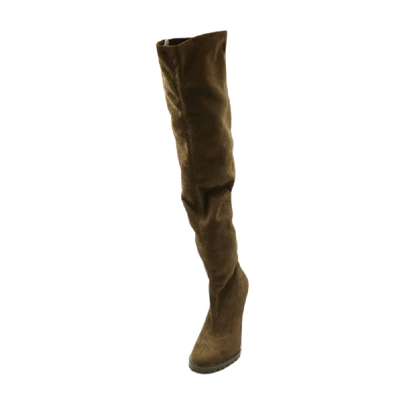 Brown Over The Knee Boots