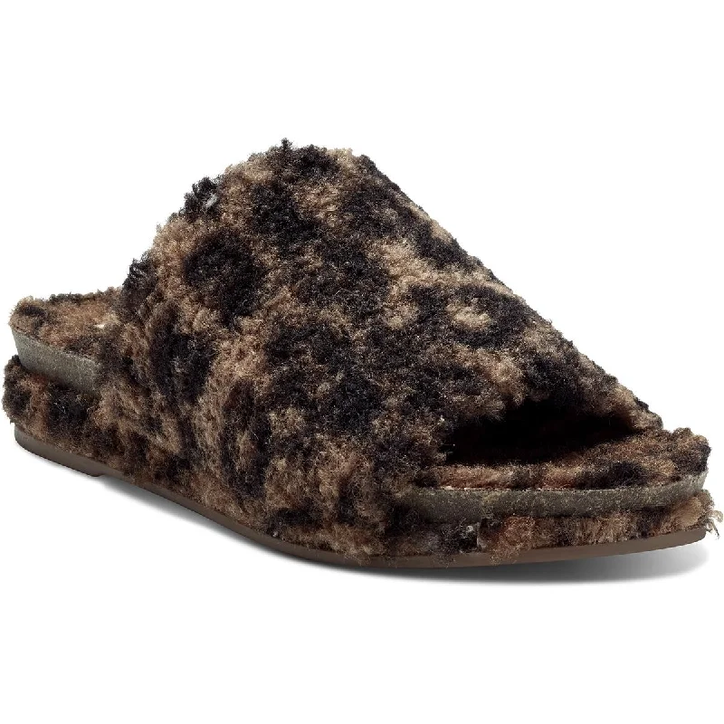Dark Natural/Leopard Fleece