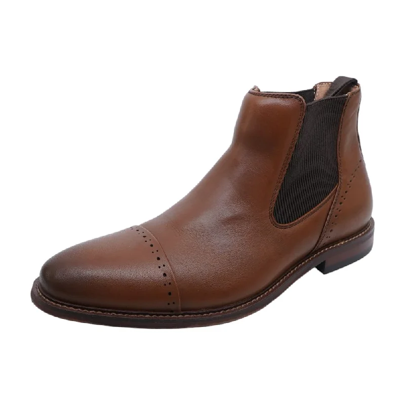 Brown Leather Chelsea Boots