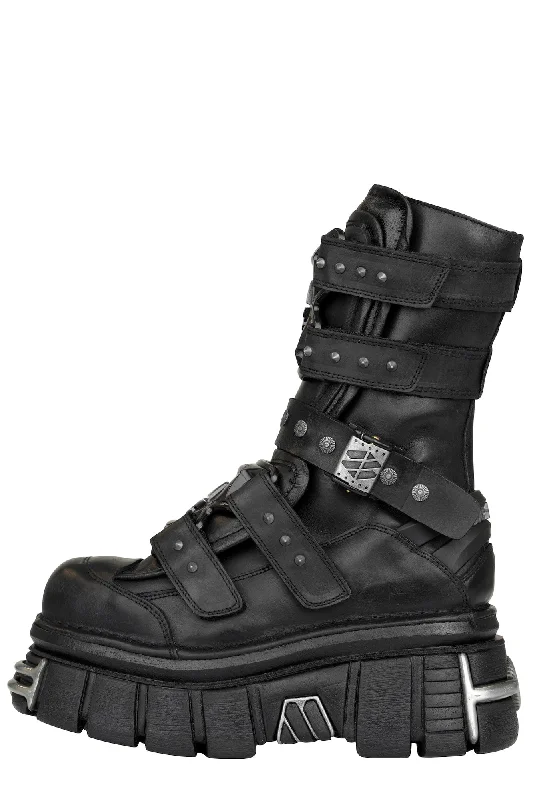 Vetements x New Rock Gamer Boots in Black