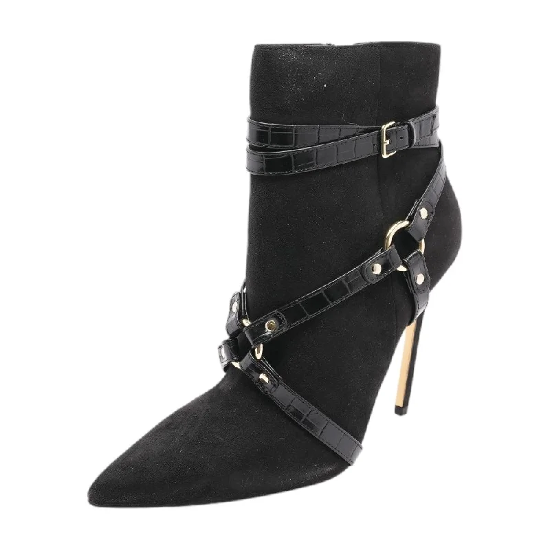 Pran Black Ankle Boots