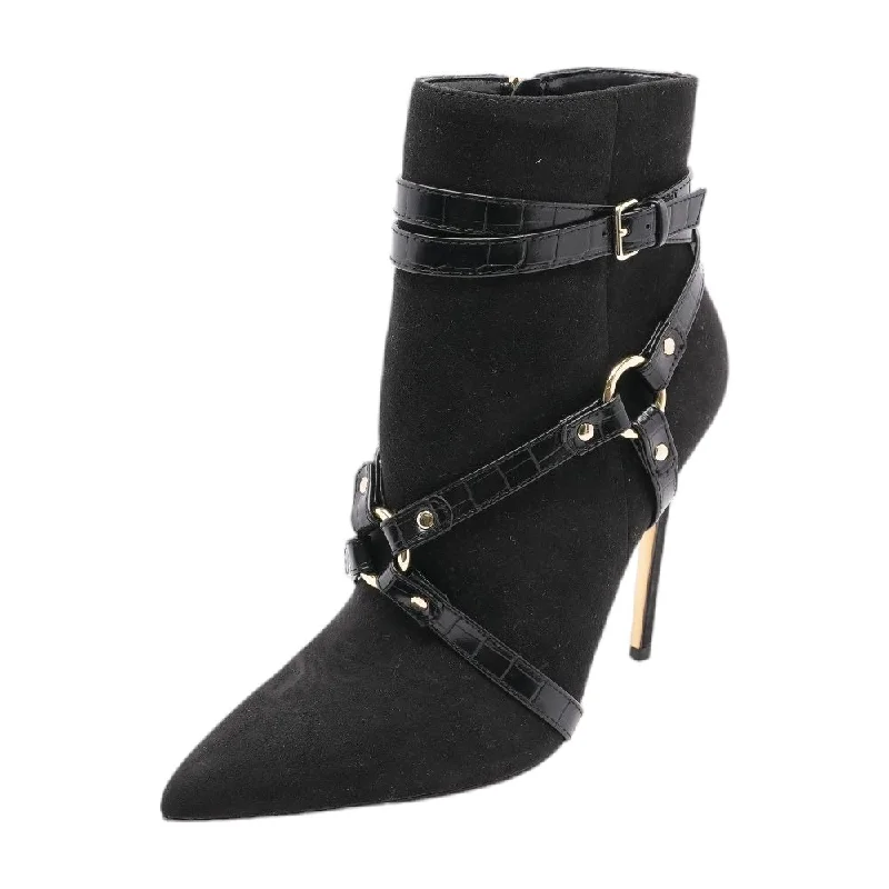 Pran Black Ankle Boots