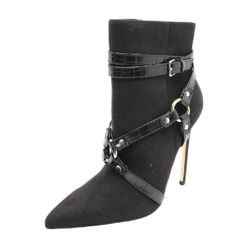 Pran Black Ankle Boots