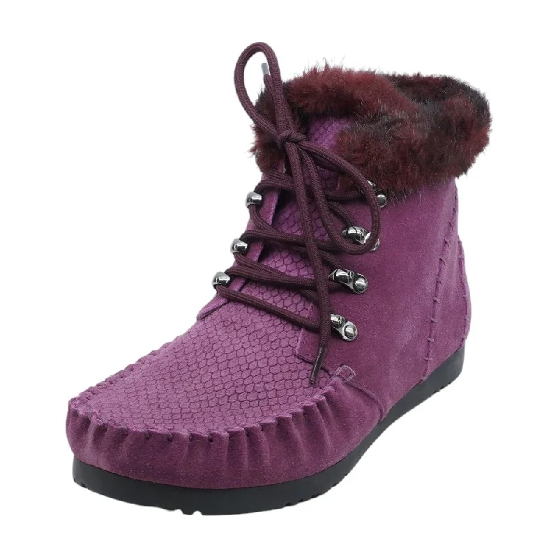 Purple Ankle Boots