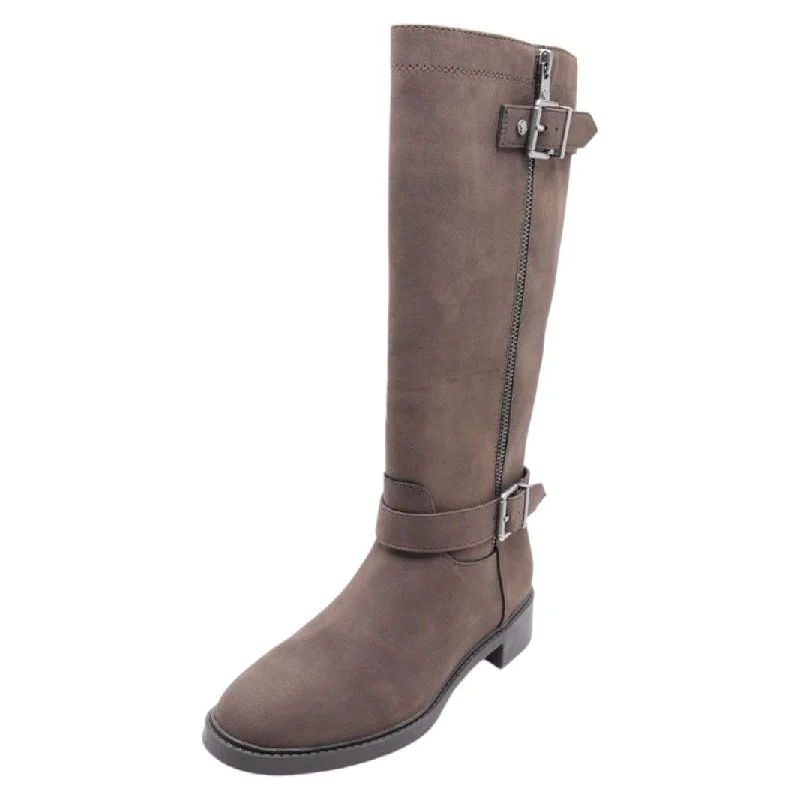 Shyn Riding Brown Knee High Boots