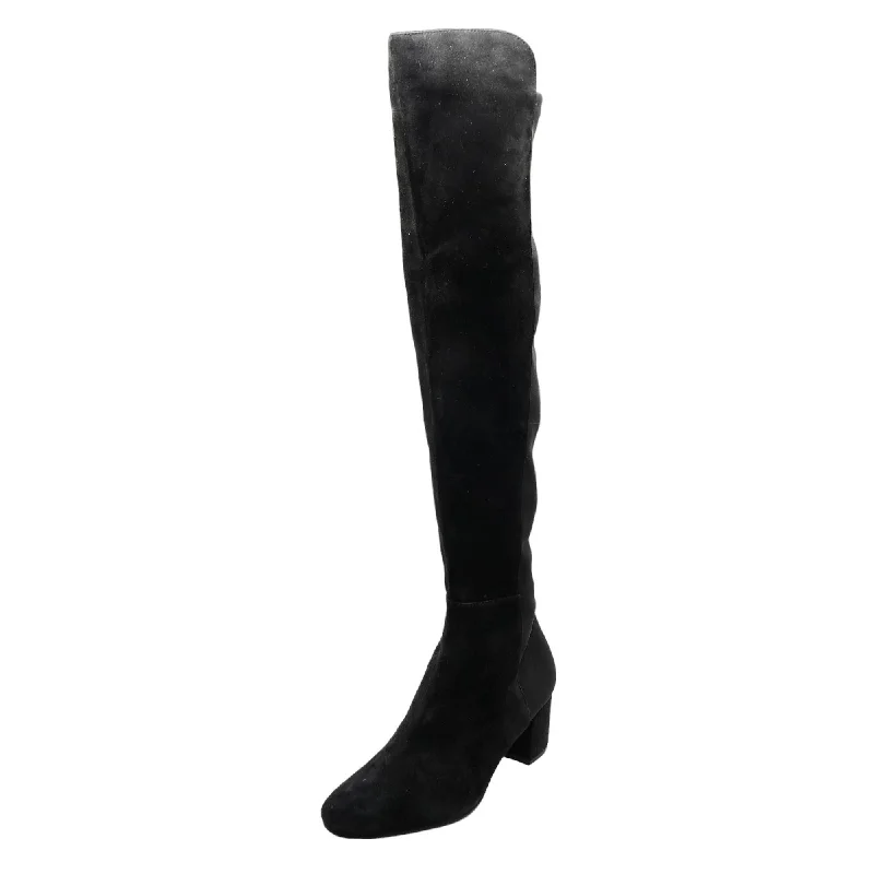 Gillian Suede Knee-High Boots Black Boots