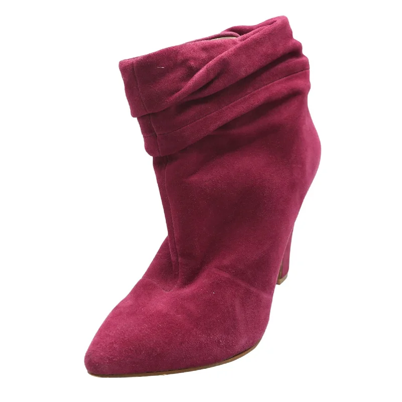 Magenta Ankle Boots