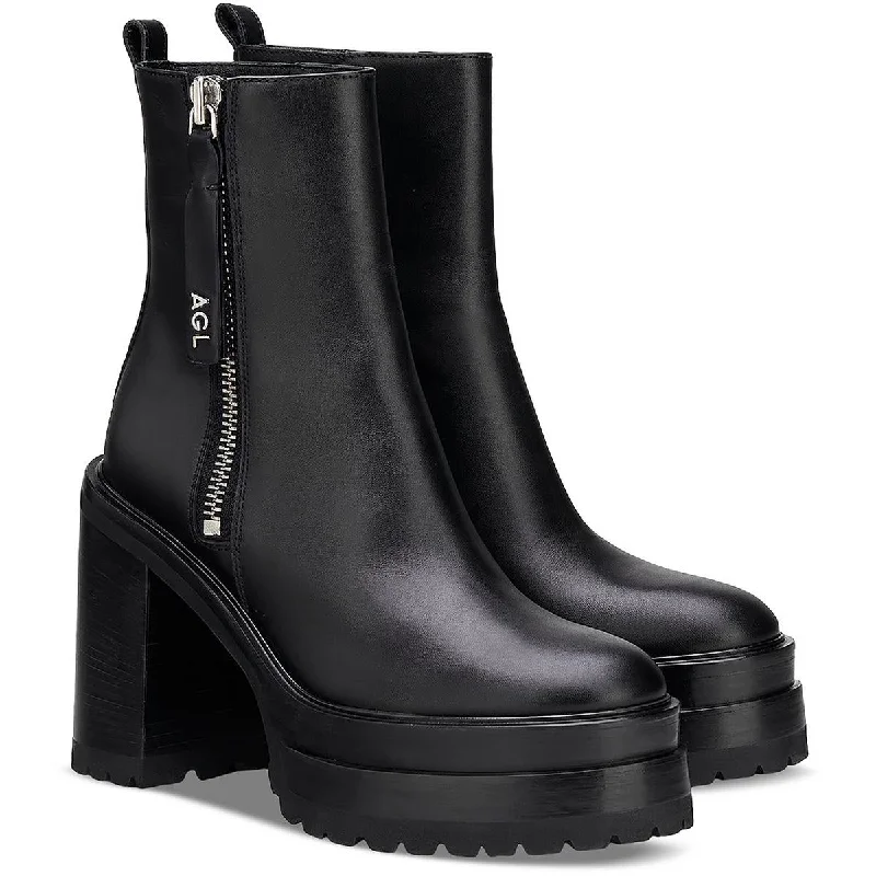 AGL Womens TORA Bootie High Heel Block Heels