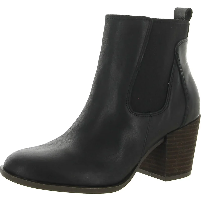 Lucky Brand Womens Bofrida Leather Zipper Chelsea Boots