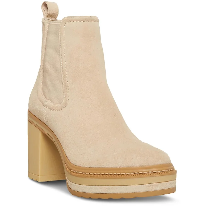 Steve Madden Womens Lexa Suede Chelsea Booties