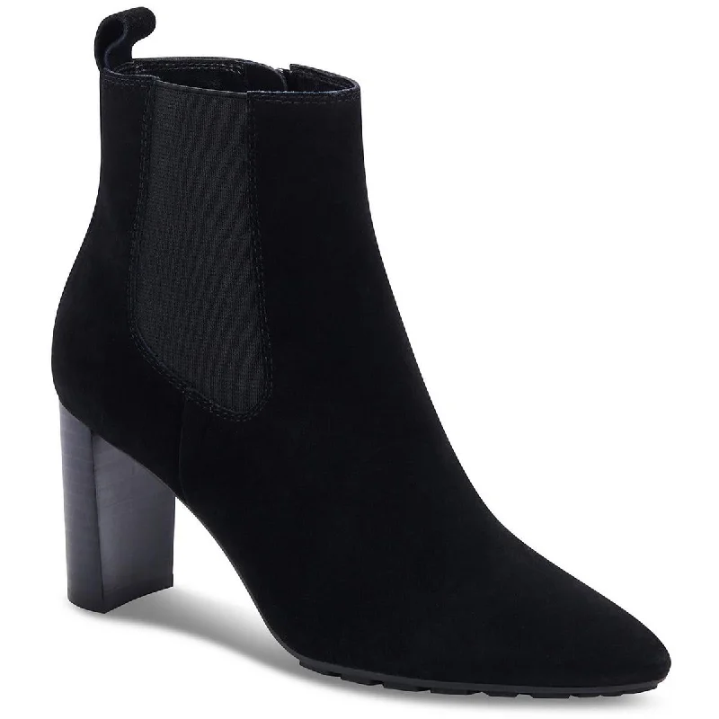 Aqua College Womens Katlyn Suede Zipper Ankle Boots