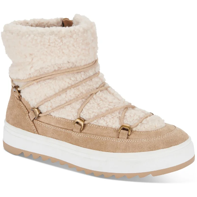 Aqua College Womens Sachi Suede Faux Fur Winter & Snow Boots