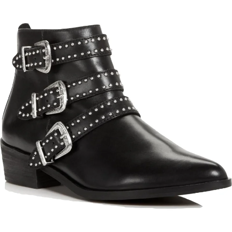 Aqua Womens BLANE Studded Ankle Boots
