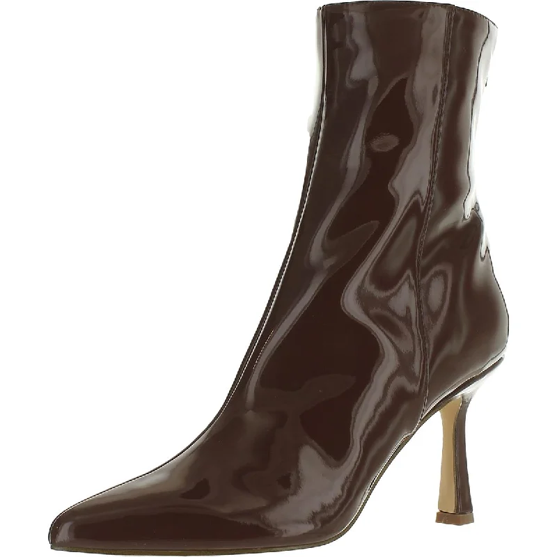 Aqua Womens Hanna Patent Pointy Toe Booties