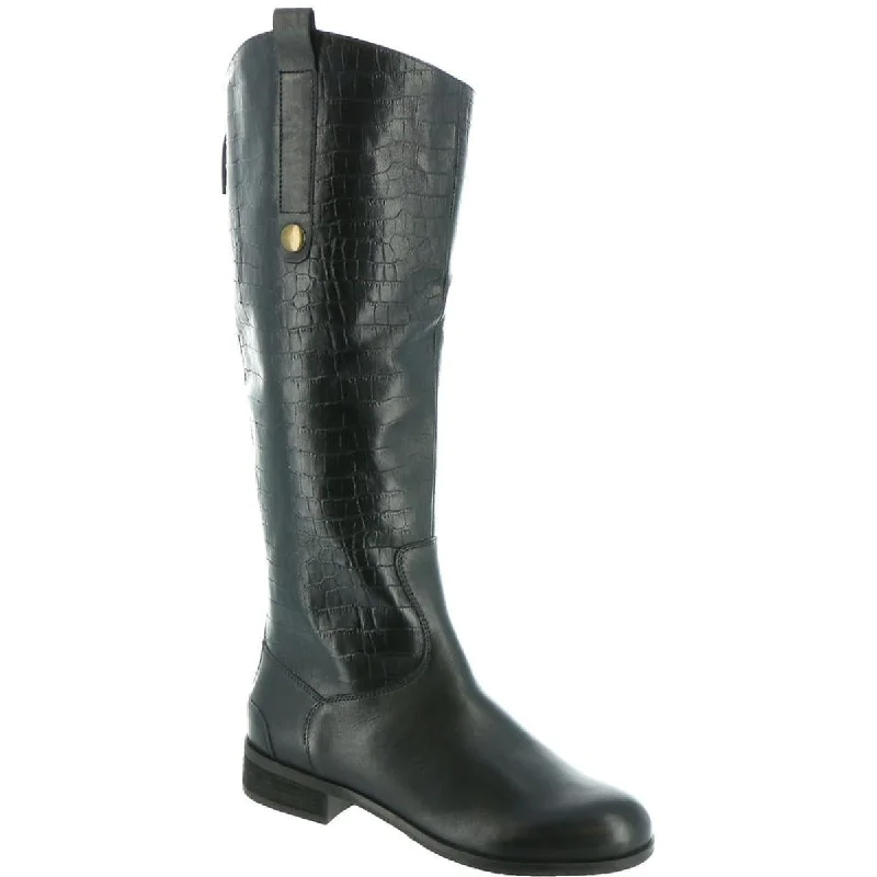 Array Womens Derby Leather Knee-High Riding Boots