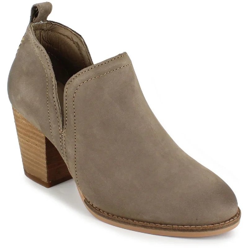 Artisan By Zigi Womens Sindy Cushioned Footbed Block Heel Ankle Boots