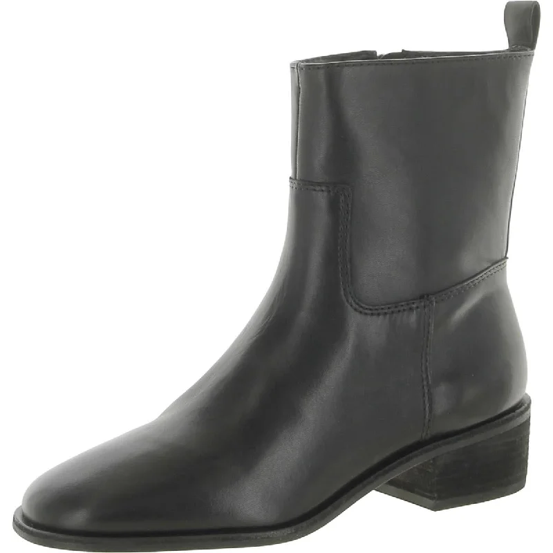 Botkier Womens Ramona Leather Zipper Ankle Boots