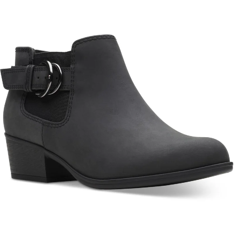 Clarks Womens Adreena Field Leather Booties