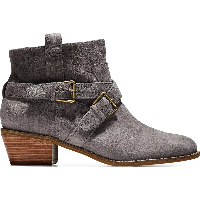 Cole Haan Womens Jensynn Suede Dressy Ankle Boots