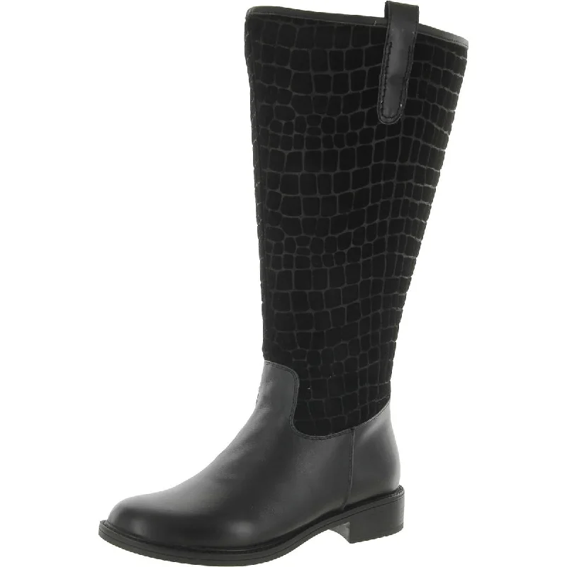 David Tate Womens Best 20 Leather Tall Mid-Calf Boots