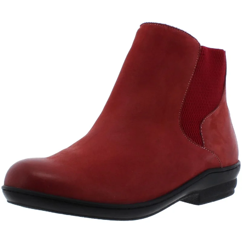 David Tate Womens Torrey Nubuck Leather Ankle Boots